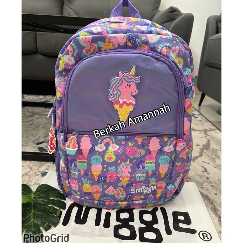 Tas ransel smiggle es cream unicorn/smiggle  happy tales classic/smiggle ori