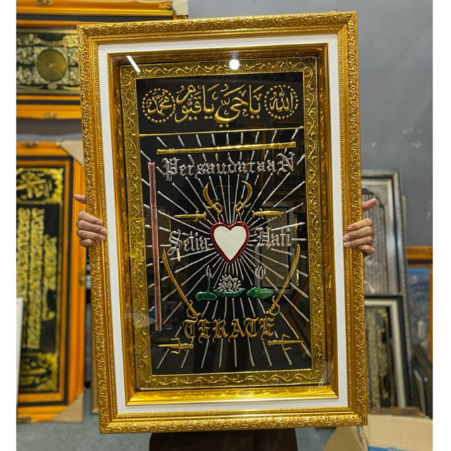 logo PSHT Timbul 90x60cm laminasi kaca