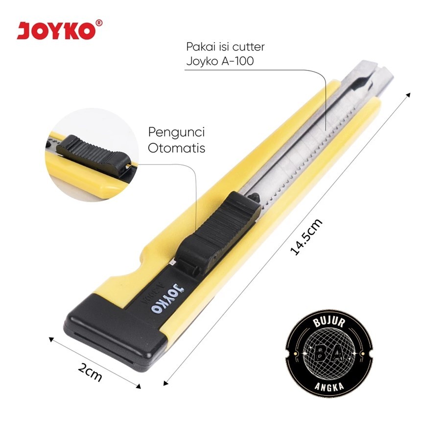 

(PER PCS) PISAU PEMOTONG / CUTTER KECIL JOYKO A-300A