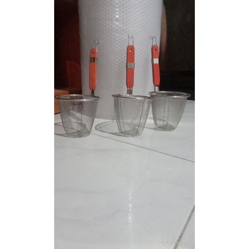 saringan mie ayam / saringan gagang kayu / saringan mie kocok