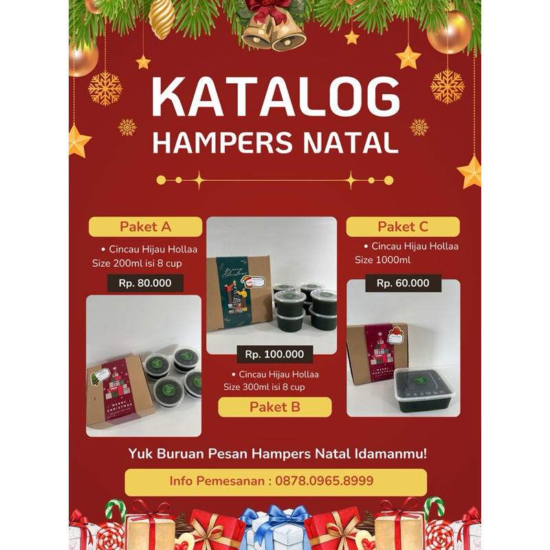 

Hampers Natal Parcel Christmas Cincau Hijau Hollaa