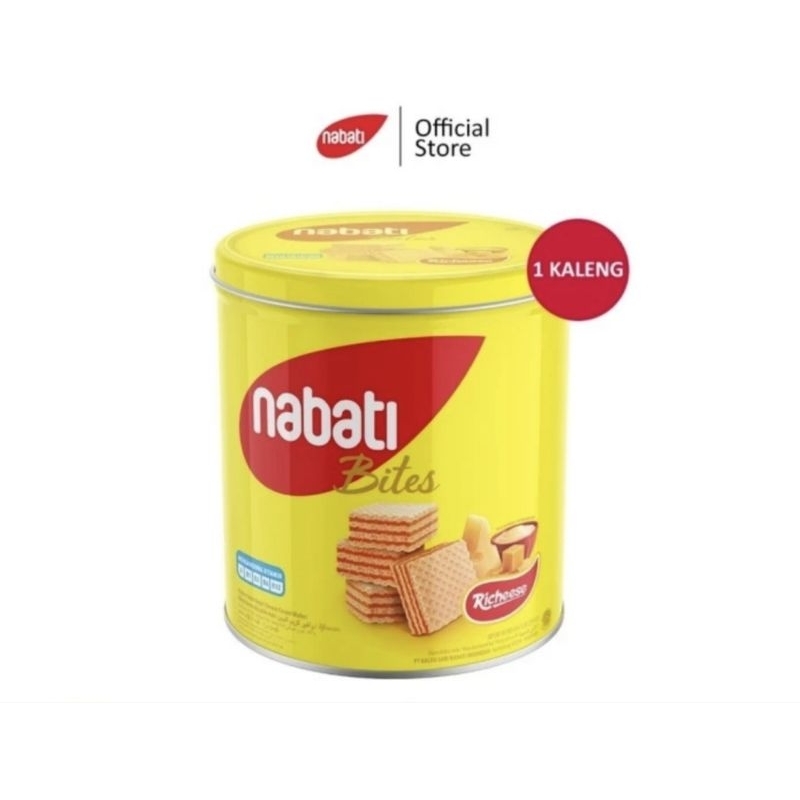 

Nabati Bites Wafer Keju Kemasan Kaleng 240 gr / Kue Kaleng Nabati Keju