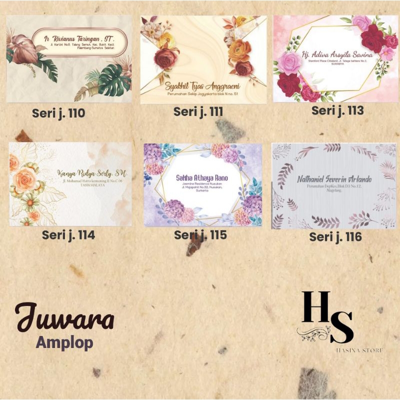 

Amplop Mini Motif Juwara isi 50