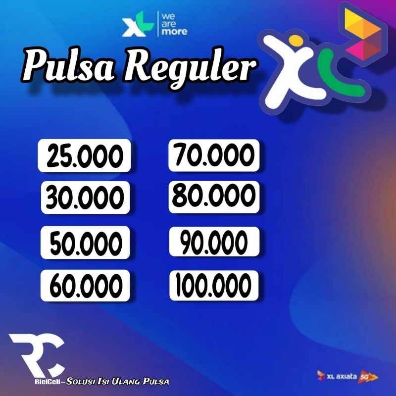Pulsa XL Reguler - Pulsa XL +Masa Aktif