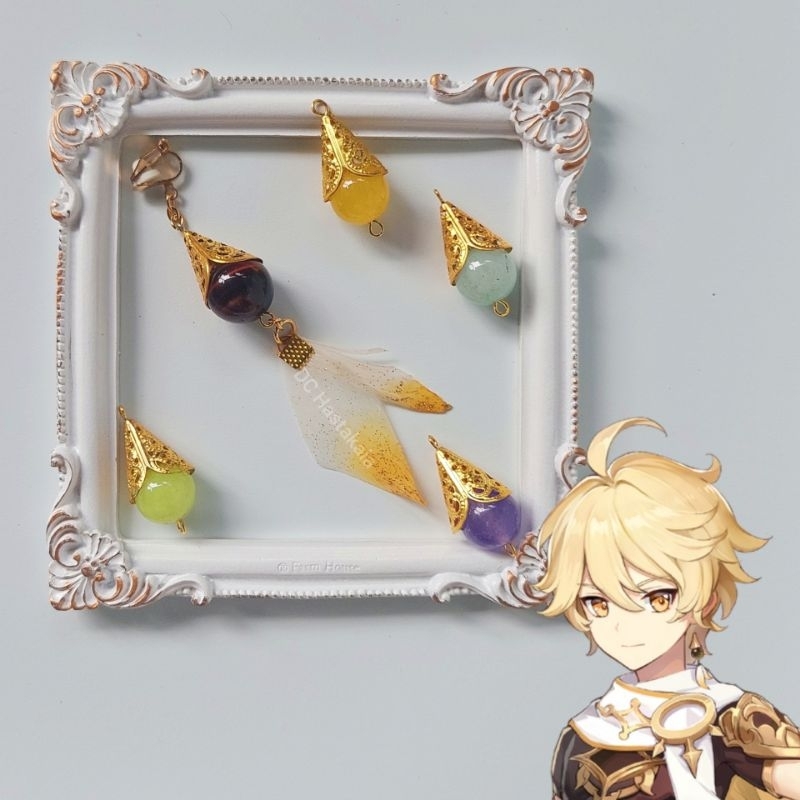 Anting Aether - Genshin Impact Cosplay Earrings