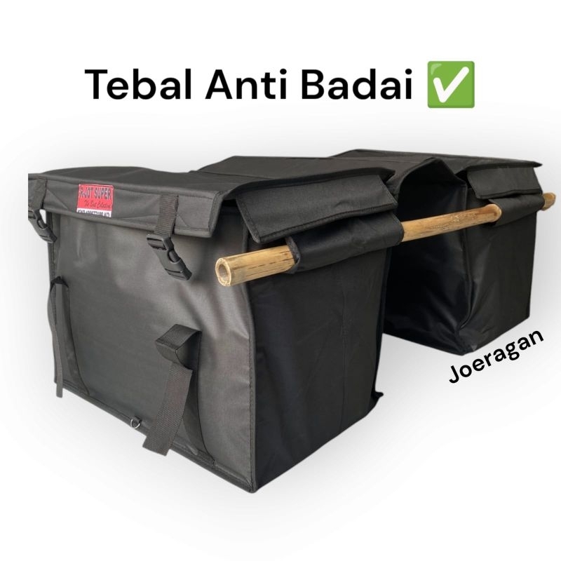 Shirojyan - Tas Keranjang Motor Anti air. Tas Kurir Besar. Tas Obrok Motor. Tas Ronjot Motor. Tas