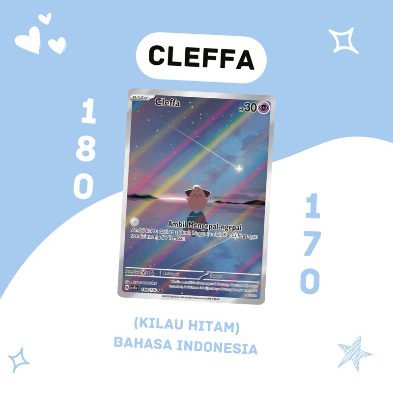 Cleffa AR SV3S 180/170 Pokemon TCG Indonesia