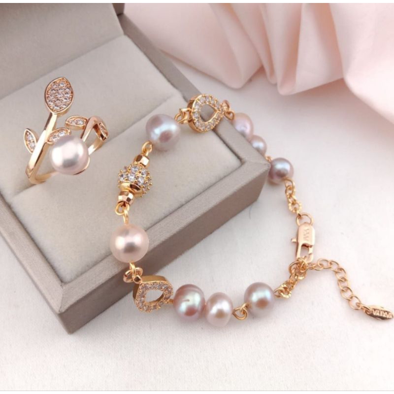 M - Gelang Cincin Mutiara - Asesoris Wanita