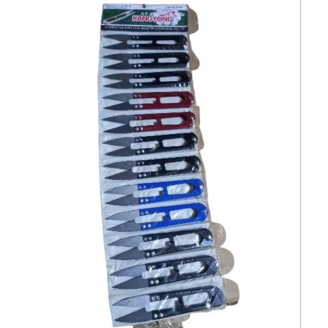 Gunting stainless buang benang kecil 1lembar isi 12pcs