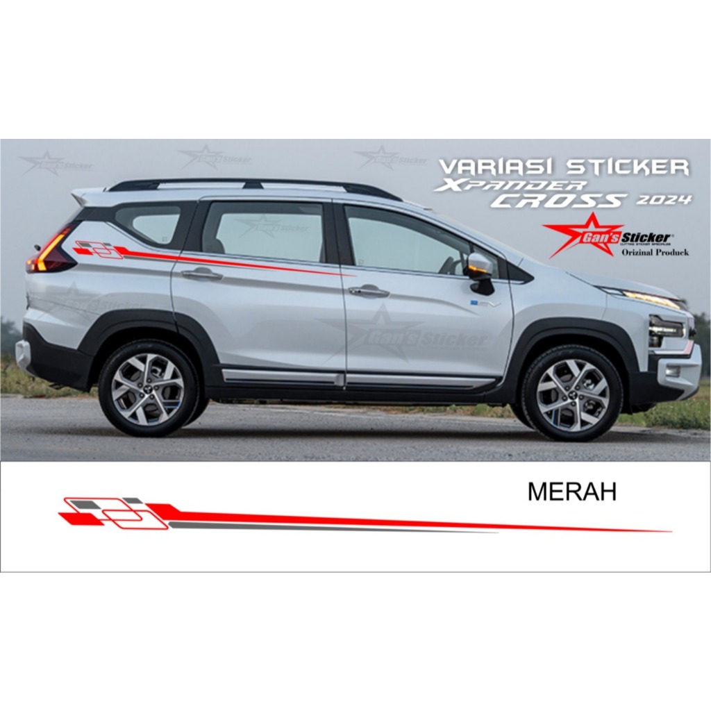 STICKER VARIASI MITSUBISHI XPANDER CROSS 2024 2025 AKSESORIS XPANDER 2022 2023 2024