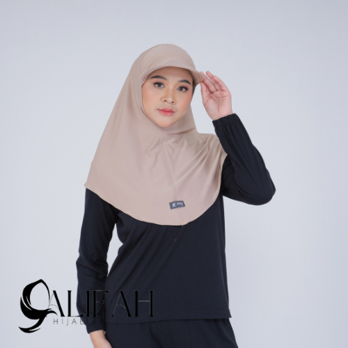 Hijab Topi - Hijab Olahraga - Hijab Instan Topi Size M - Hijab Daily Premium