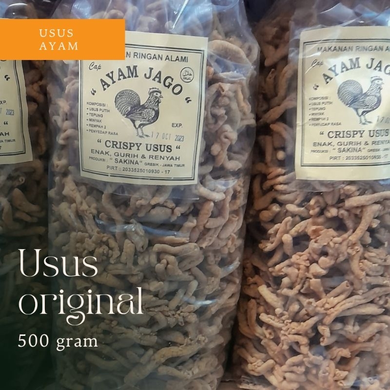 

Keripik usus ayam crispy original 500gram