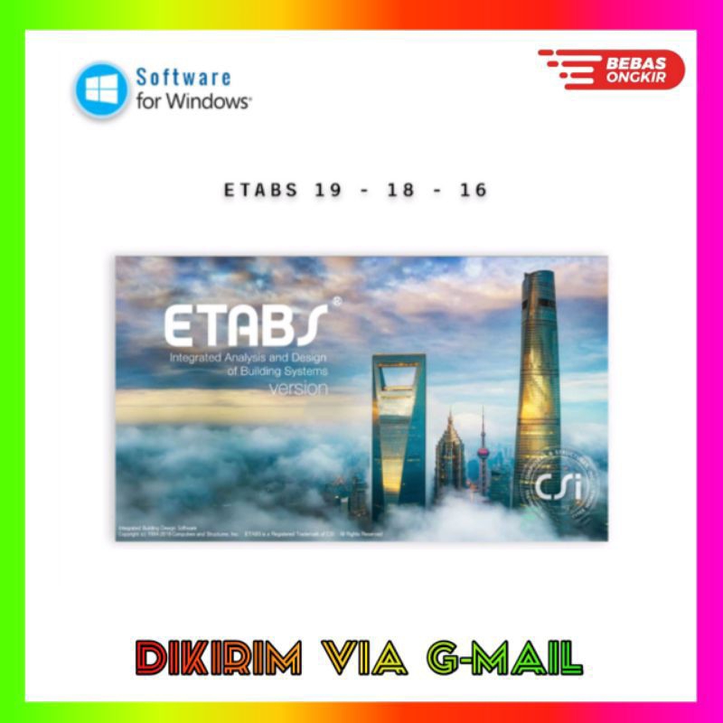 CSI ETABS 2018 • 2019 Full version - soft
