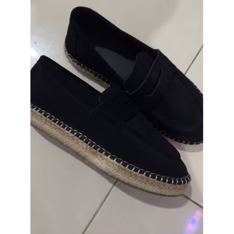 zara man shoes slippers suede
