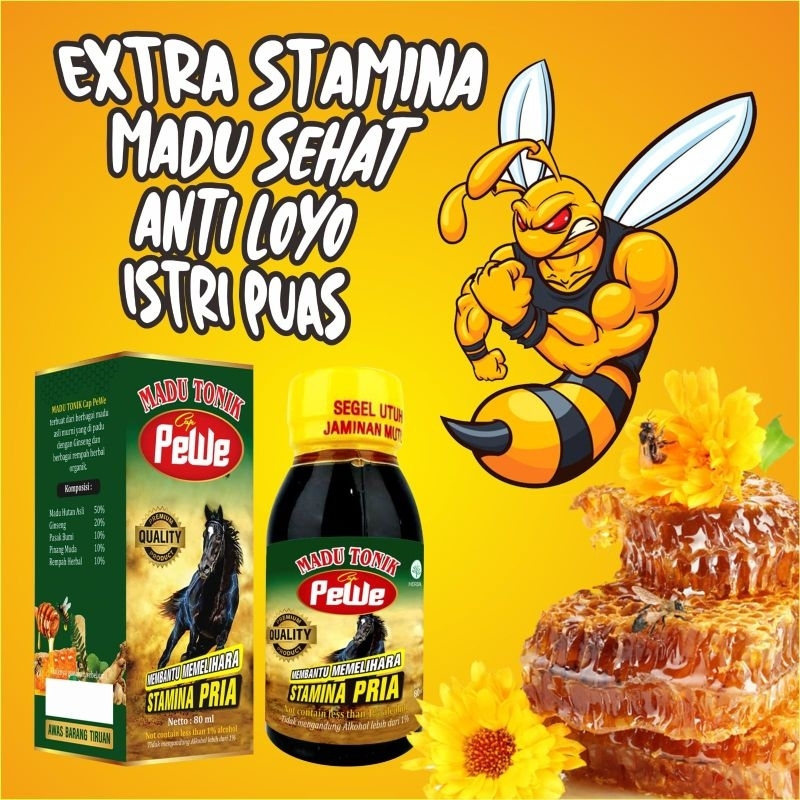 

Madu Tonik Cap Pewe 80 ml / Madu Tonik Stamina Pria