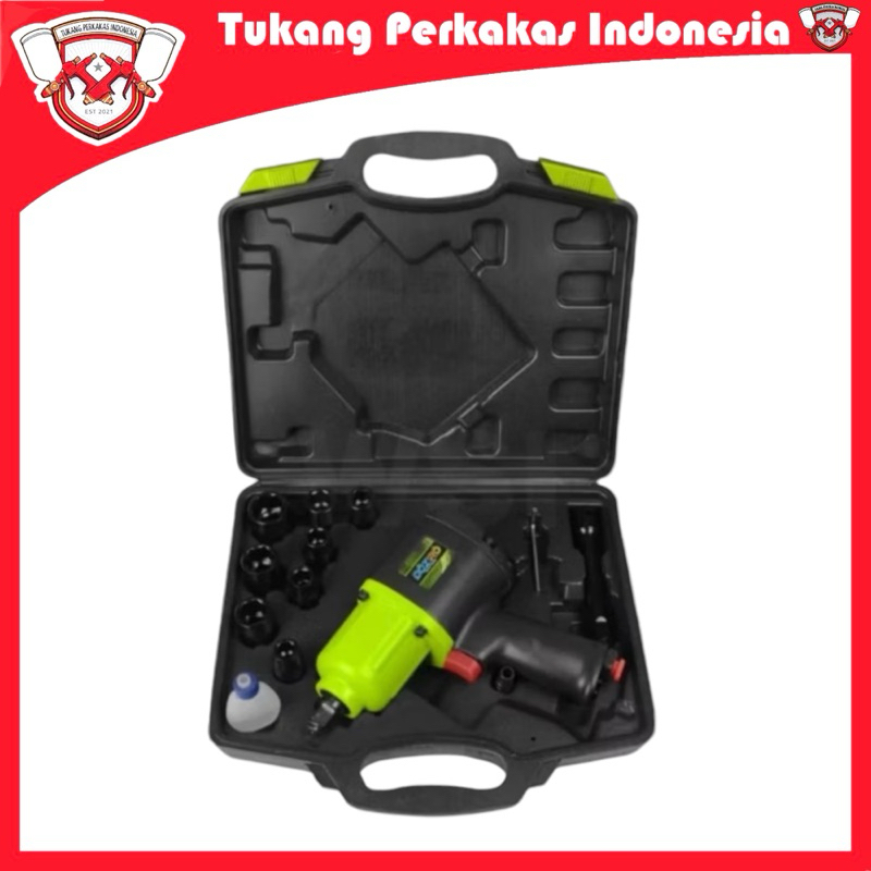 Doziro air impact wrench 1/2 twin hammer alat buka baut kompresor