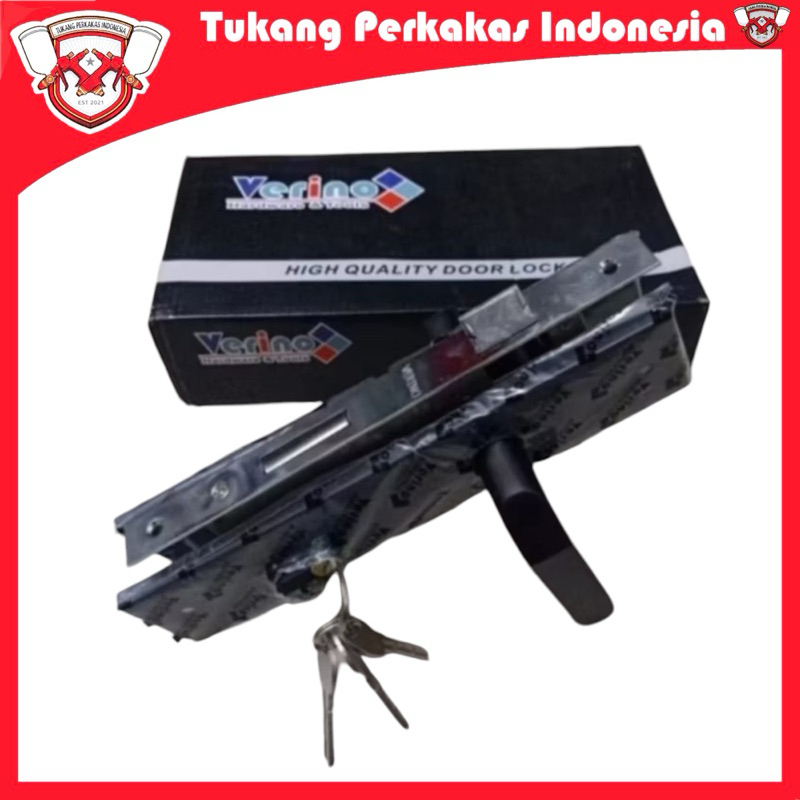 Kunci pintu Rumah besar black Verino Body kunci 24 cm Handle pintu