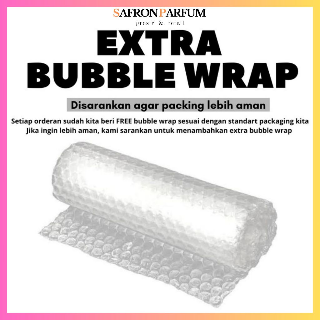 

EXTRA BUBBLE WRAP - TAMBAHAN UNTUK PACKING AGAR LEBIH AMAN - BUBBLE WARP