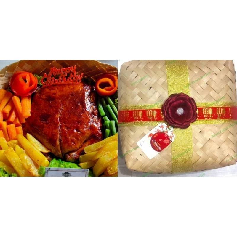 

BIG AND SMALL SIZE Hamper Premium dan Economis Ayam Kodok Batavia Komplit Hias