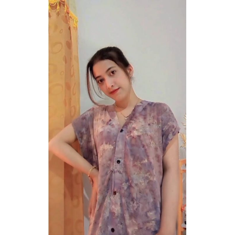 Daster busui kerah V murah