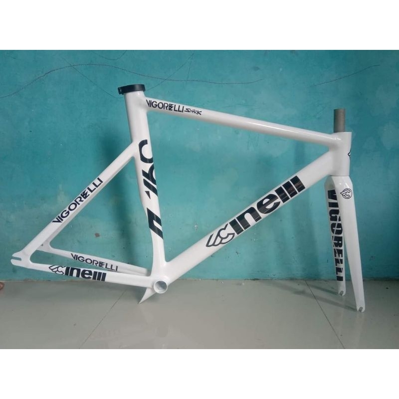 Frame & Fork fixie cinelli vigorelli shark siap rakit