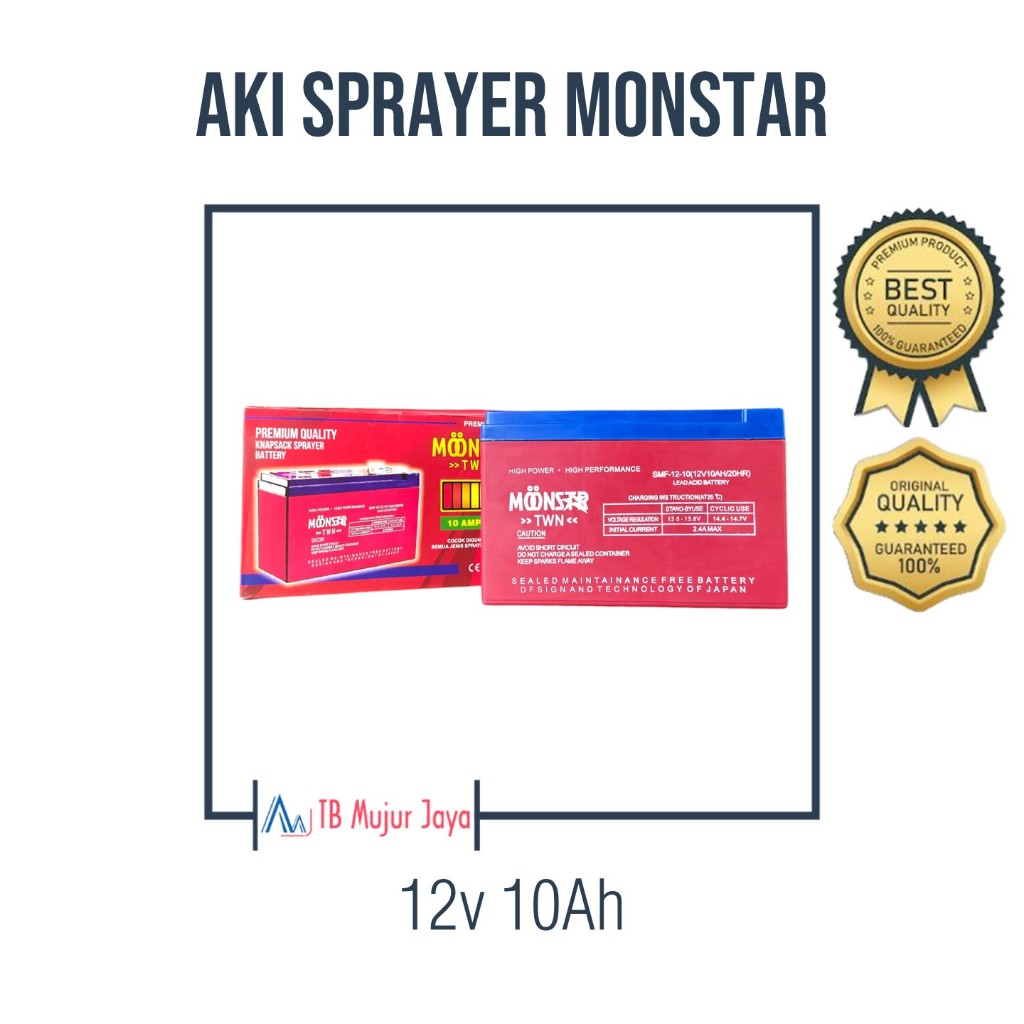 Baterai Aki Sprayer Elektrik MONSTAR (MONSTER) 10ah