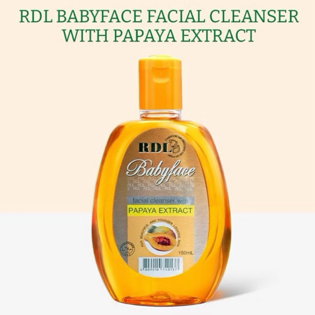 RDL Babyface Facial Cleanser dengan Papaya Extract/Toner RDL