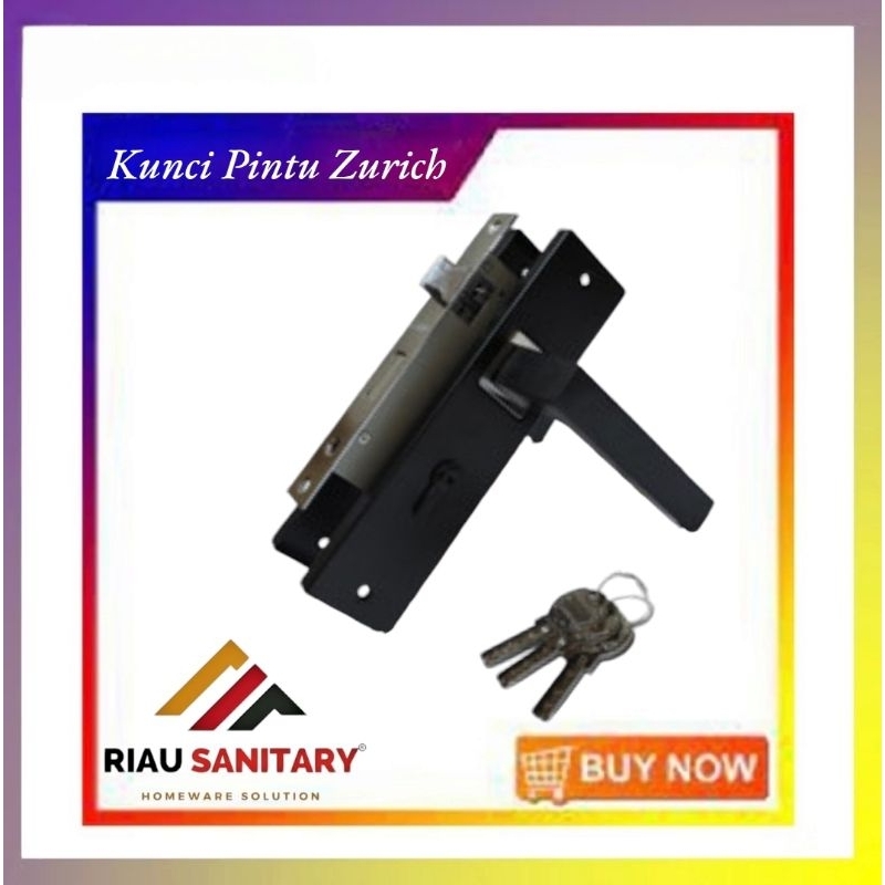 kunci pintu rumah besar / kunci rumah zurich slot pintu besar black