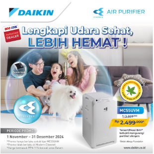 Terbaru Dijual Bekas Air Purifier Daikin MC55UVM SECOND