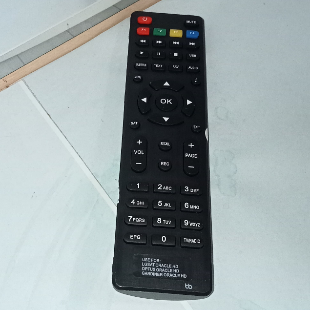 Remote Receiver K-Vision Optus K-Vision LGsat Kvision Gardiner Remote K-Vision GOL