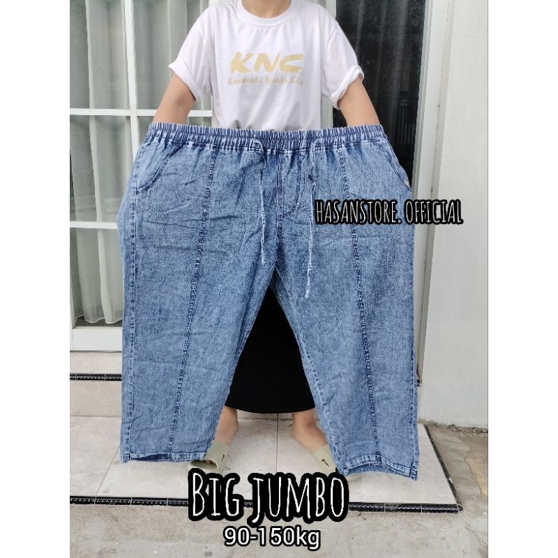 BAGGY PANTS JEANS SNOW BIG SIZE BB 70KG BB 100KG BB 130KG/BAGGY PANTS JEANS PREMIUM/CELANA JUMBO/BOY