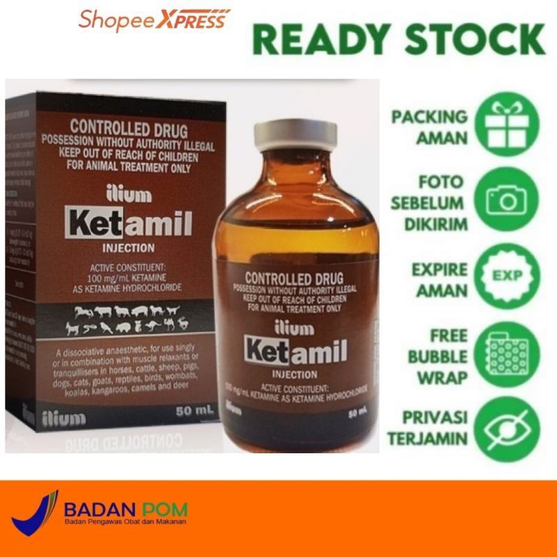 KETAMIL ILLIUM 50ML ASLI ORIGINAL UNTUK SEGALA JENIS HEWAN