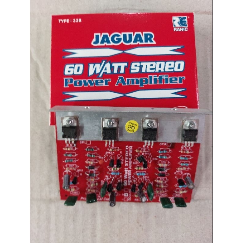 Kit Power Amplifier Stereo Quasy 68 Watt Final TIP41 Jaguar