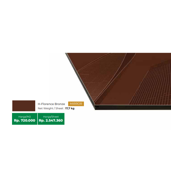 ROSHAN WPC MIRROR SERIES H - FLORENCE BRONZE