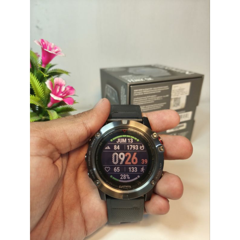 Garmin Fenix 5x Sapphire second mulus