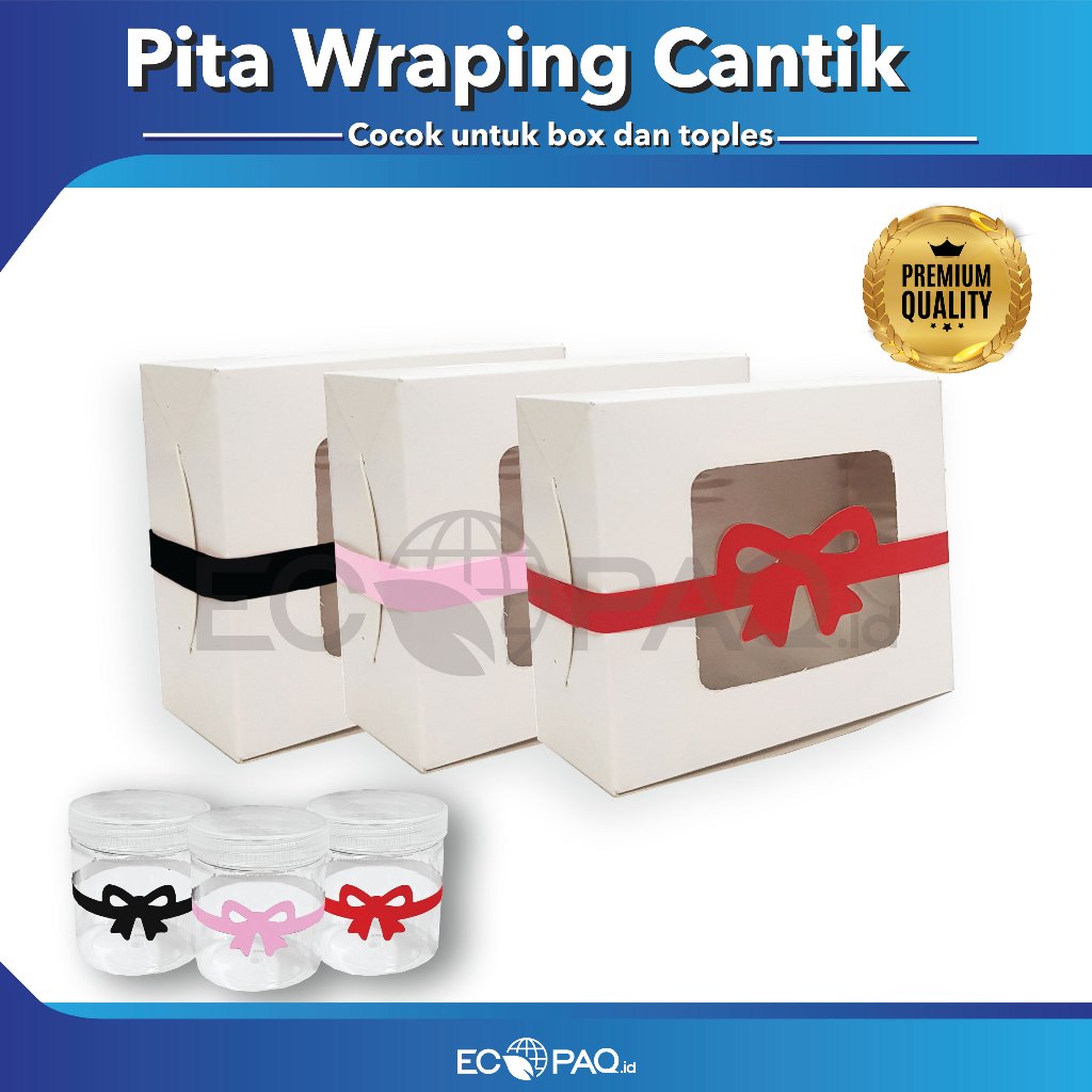 

Pita Kertas Box - Pita Kertas Toples - Netral (isi 20 pcs)