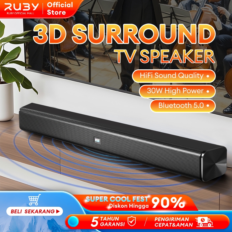 Soundbar TV Super Bass Soundbar Polytron Subwoofer Portable Speaker Subwoofer Bluetooth Home Theater