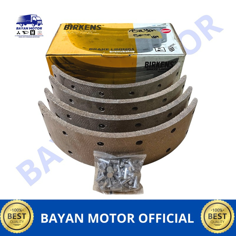 Brake Lining Kampas Rem Toyota Dyna Rino 13B,14B/115 ET - Birkens Original