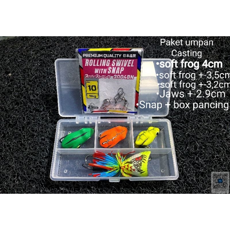 Paket umpan casting gabus dan toman