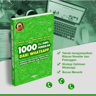 

BUKU STRATEGI JUALAN MUDAH MODAL WHATSAPP 1000 CLOSING PERBULAN DARI WATSAP ORIGINAL