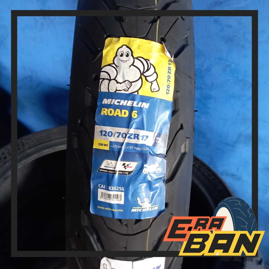 BAN LUAR MICHELIN ROAD 6 120 70 RING 17 TUBELESS