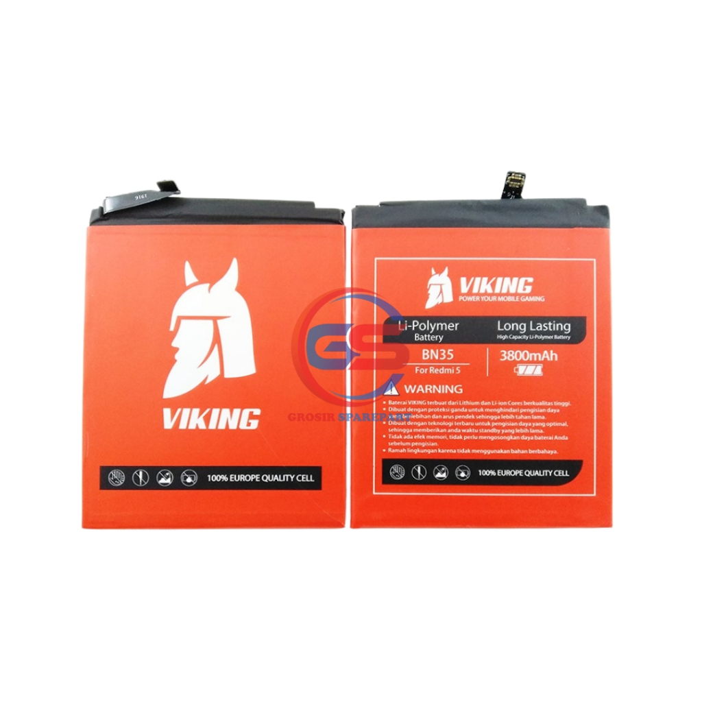 BATERAI / BATTERY / BATRE XIAOMI REDMI 5 / BN-35 VIKING DOUBLE POWER
