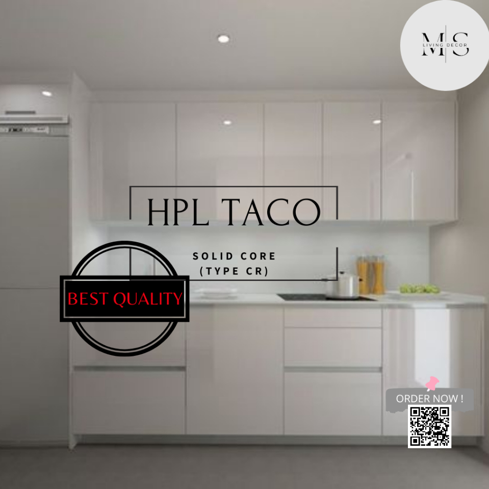 HPL TACO (Pelapis Furniture) Type GLOSSY CORE & SOLID CORE