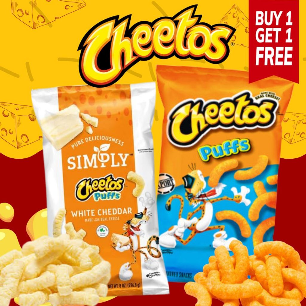 

(BUY 1 GET 1) Cheetos Made With Real Cheese Makanan Ringan 1 Pouch