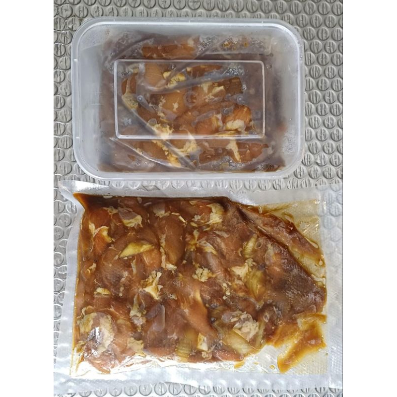 Bento Chicken Ayam Teriyaki DAGING PAHA 500 gram + Bumbu Marinasi ala Hokben Praktis Tinggal Masak B