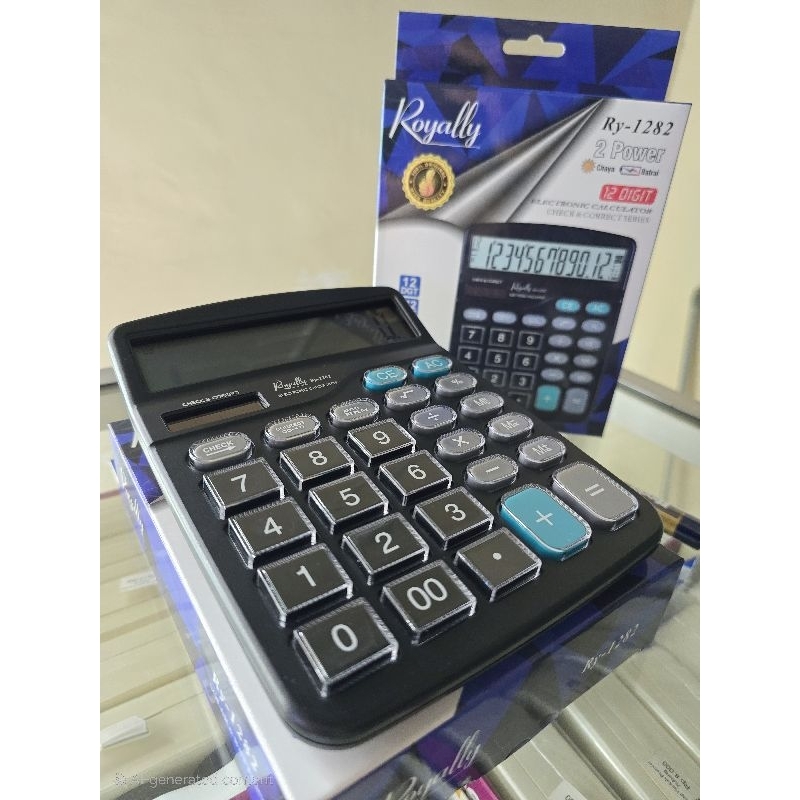 

Kalkulator 12digit tanggung 2 power plastic key auto replay,check & correct