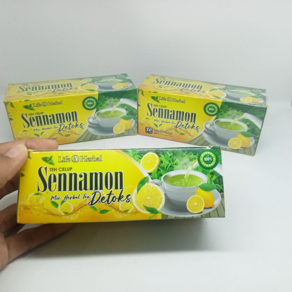 

SENNAMON Teh Celup Diet Pelangsing Daun Jati Cina & Lemon / Daun Senna Plus Lemon Teh Detoks