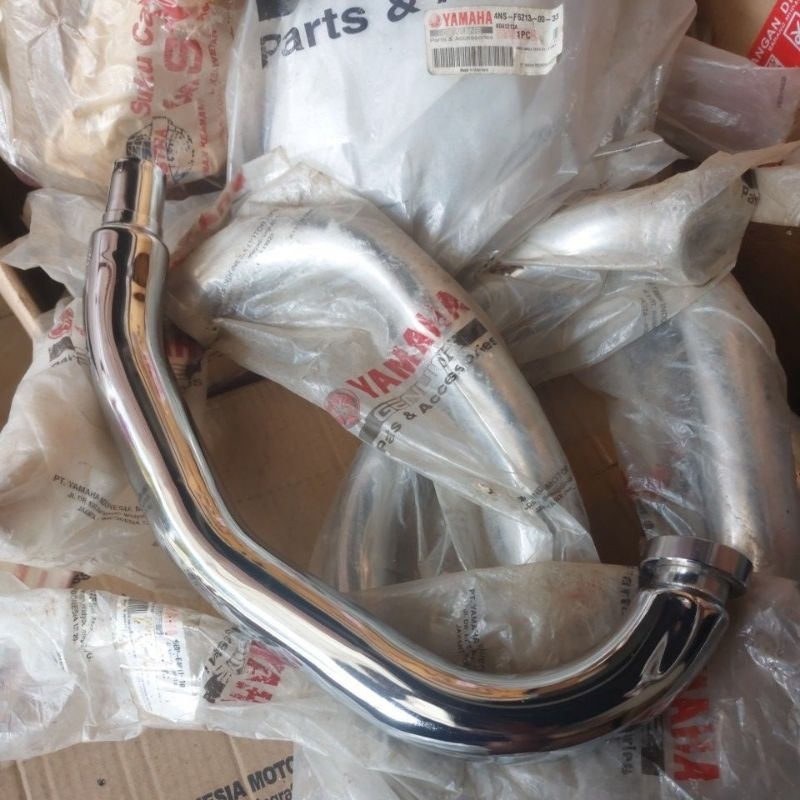 leher knalpot scorpio steko croom original baru 5BP-E4611-10