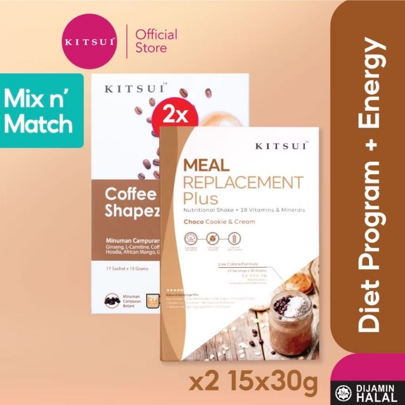 [Mix & Match] KITSUI COFFEE XSLIM SHAPEZ & MEAL REPLACMENT