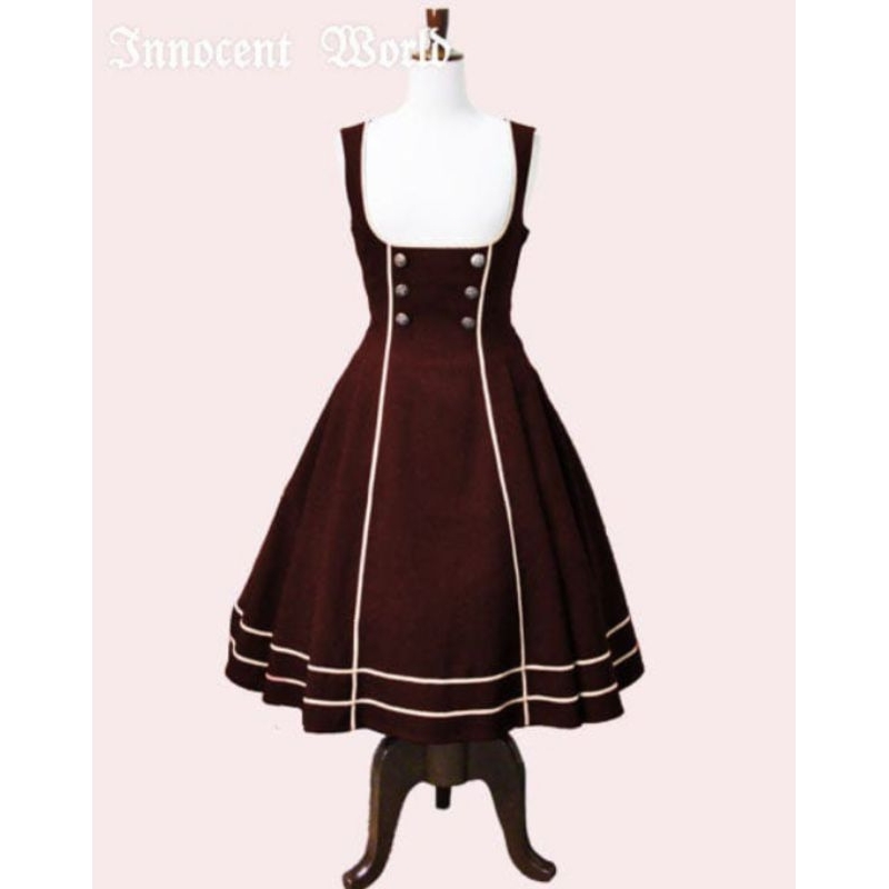 dress innocent world coklat